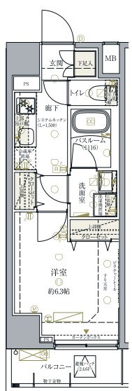 クレヴィスタ多摩川の間取り