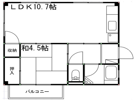 ノーブル岡田の間取り