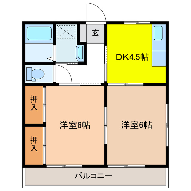 コンフレール山中の間取り