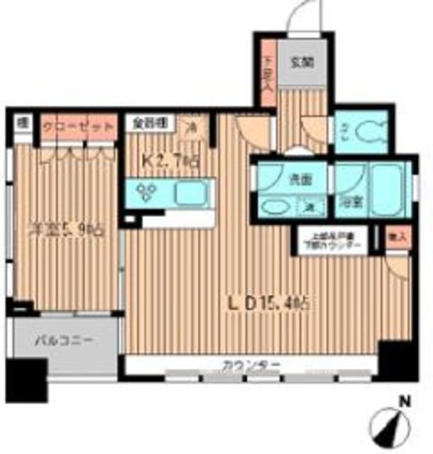 中央区日本橋室町のマンションの間取り