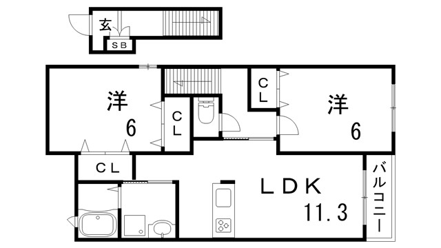 ラフレシールの間取り