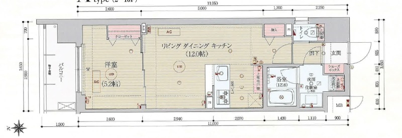 ベラジオ雅び京都三条通の間取り