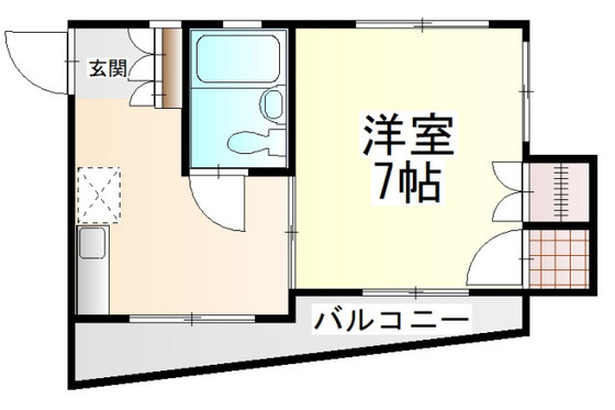 コーポミワ1の間取り写真