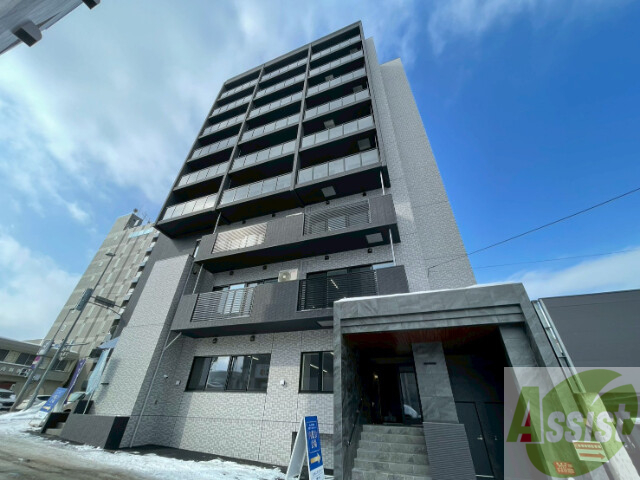 建物外観　札幌市豊平区美園三条「グランメール　ハピネス美園」