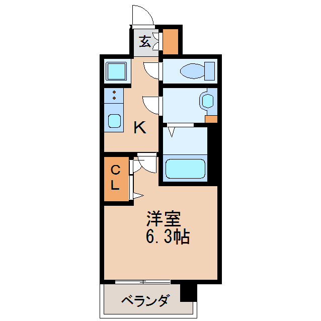 メイクス矢場町の間取り写真