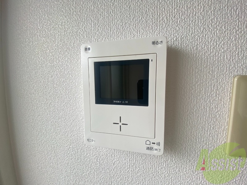 セキュリティ　インターホンで来客確認ができます。安心ですね。