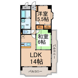 ルミエール成田の間取り写真