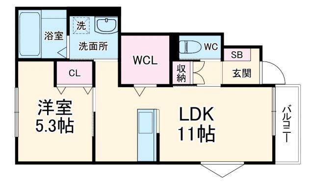 スマイシアAPARTMENT茂福町の間取り写真