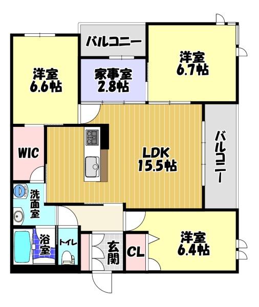 パークテラスの間取り写真