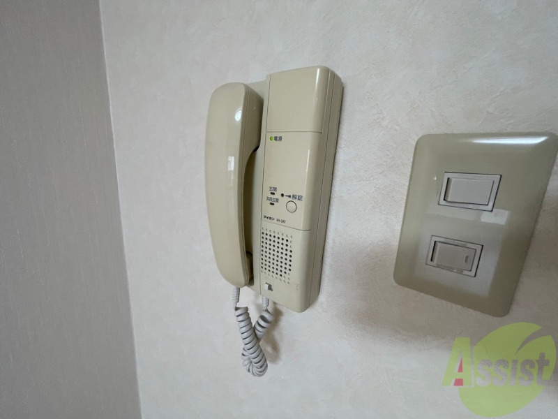 セキュリティ　インターホンは通話ができるので急な訪問があっても安心です。