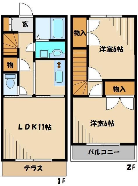 ルーヴル秋津Aの間取り写真