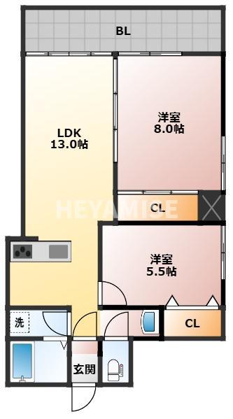 リッチモンドの間取り写真