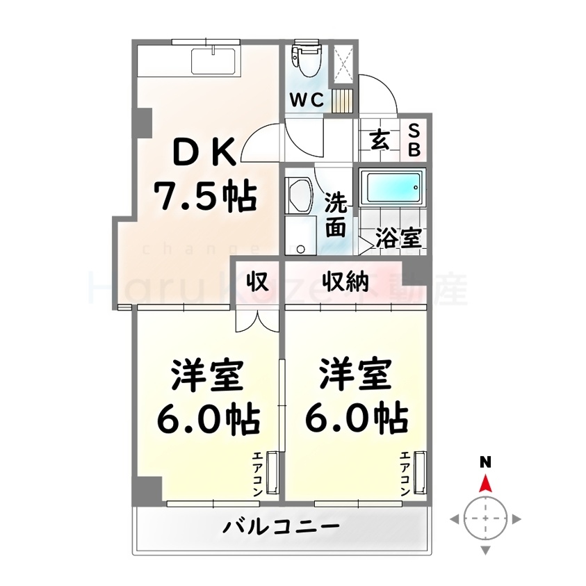 地下鉄桜通線 瑞穂運動場西駅 徒歩3分 3階建 築35年の間取り写真