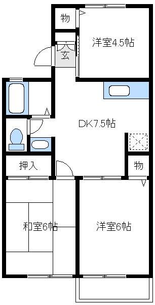 ハイツひまわりの間取り写真