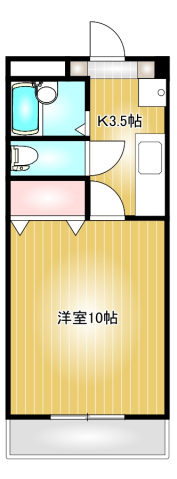 ジュネス沖新の間取り写真
