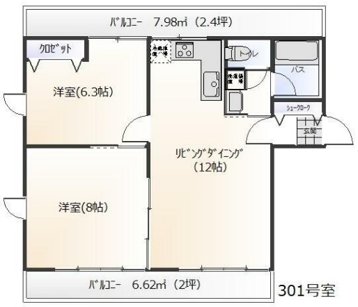 WEST AZABU 2791の間取り写真
