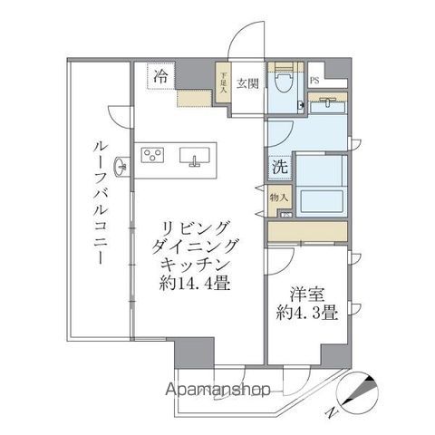 ルネサンス赤坂プレミアムコートの間取り写真