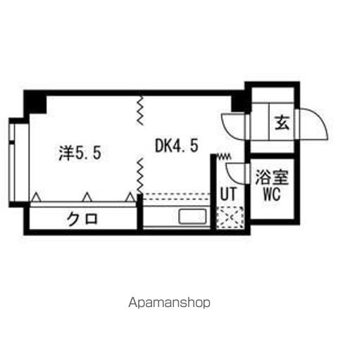 ＪＲ函館本線 手稲駅 バス乗車時間：8分 最寄りバス停で下車 徒歩1分 3階建 築37年の間取り写真