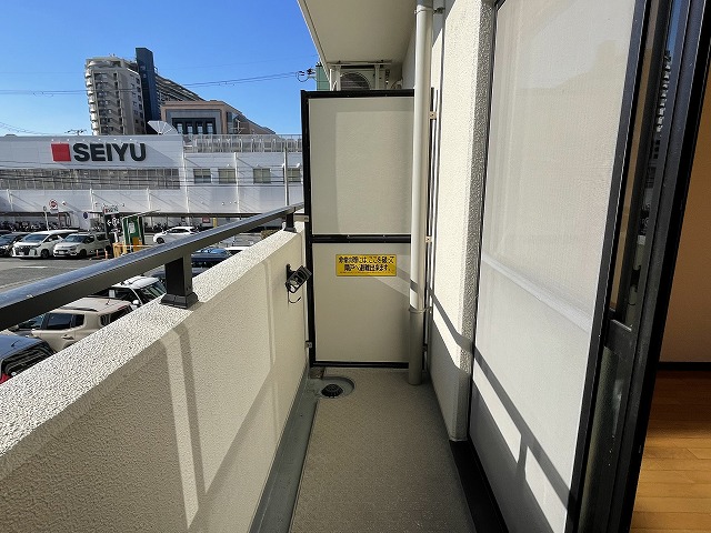 バルコニー　落ち着いた時間を過ごせるバルコニーです