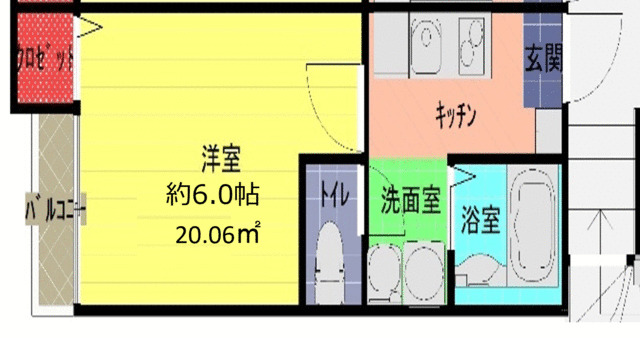 東武伊勢崎線 一ノ割駅 徒歩5分 2階建 築6年の間取り写真