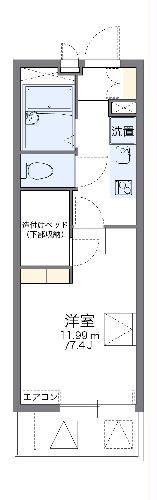 レオパレスサンサン木の実の間取り