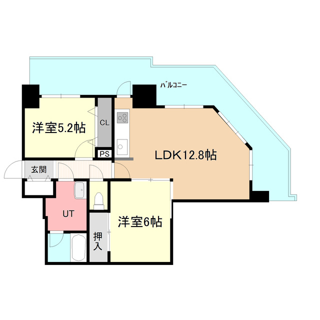 ライオンズマンション札幌スカイタワー　１５１０号の間取り