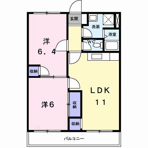 アメニティ東香里の間取り