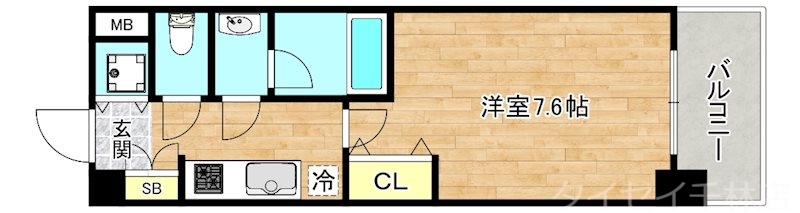 大阪市旭区赤川のマンションの間取り