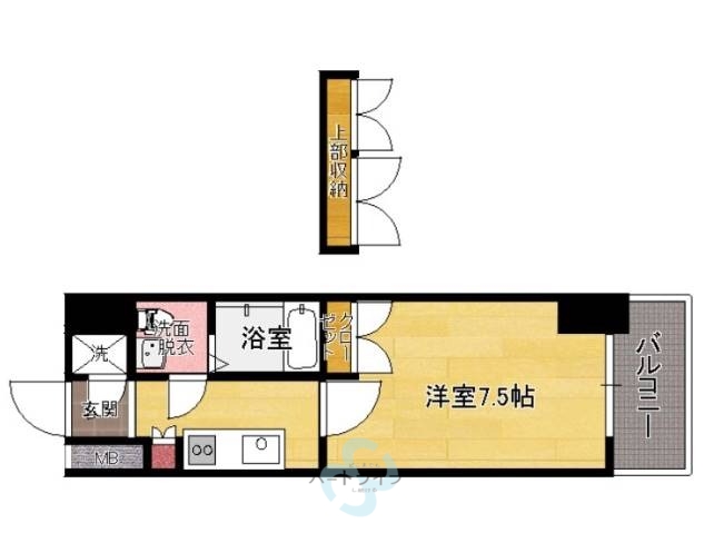 【福岡市東区東浜のマンションの間取り】