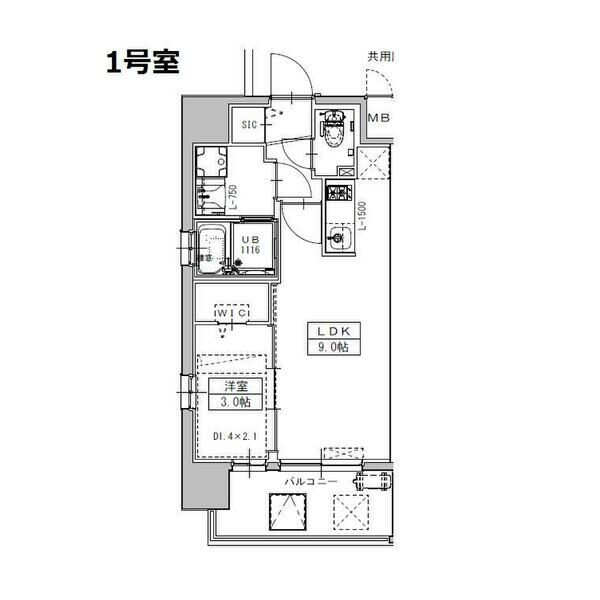 大阪市淀川区西三国のマンションの間取り