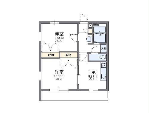 レオパレスＯＩＳＯの間取り