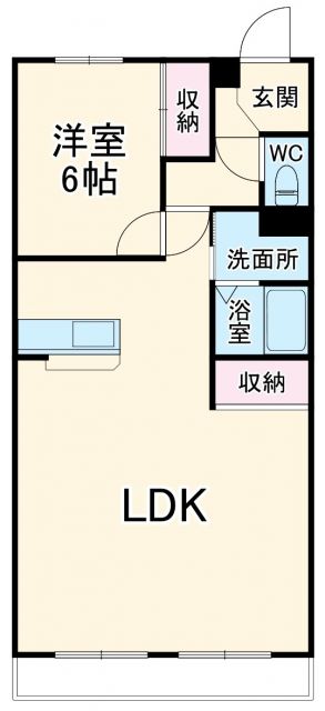 藤枝市田沼のマンションの間取り