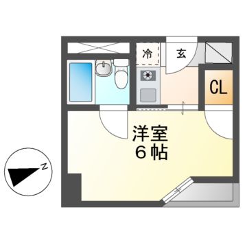 ベルモア堀詰の間取り