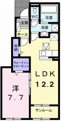 伊勢市中須町のアパートの間取り