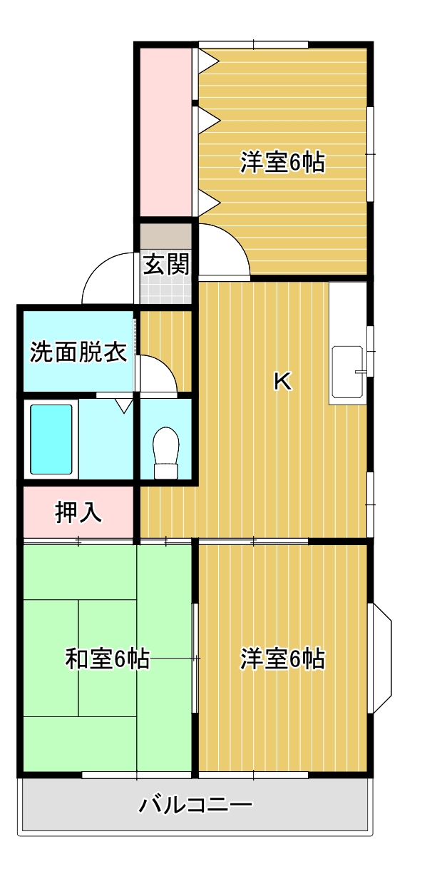 エバーコート豊島Aの間取り