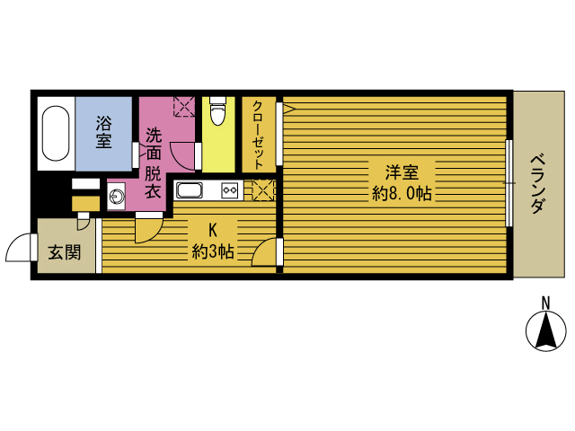 エアポートヒルズIIの間取り