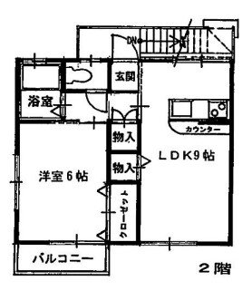 板橋区赤塚のアパートの間取り