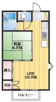 YSハイツ２の間取り