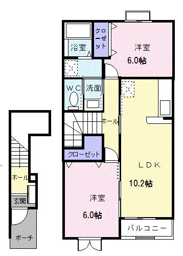 ミューズ　プラザＢの間取り