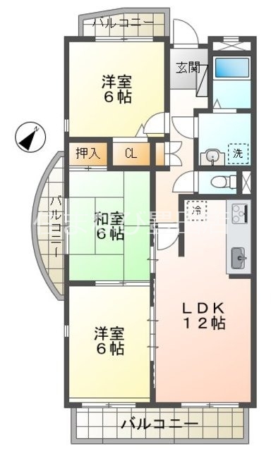 バンブー竹谷の間取り