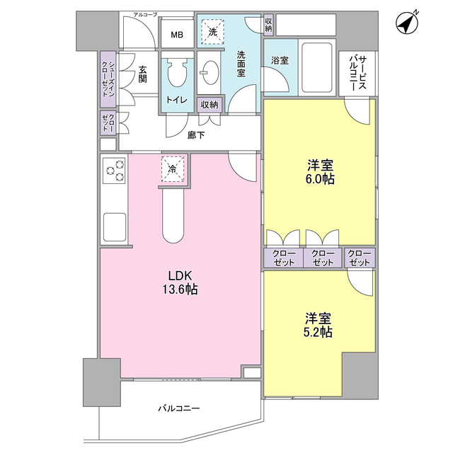 ＬａＳａｎｔｅ五反田の間取り