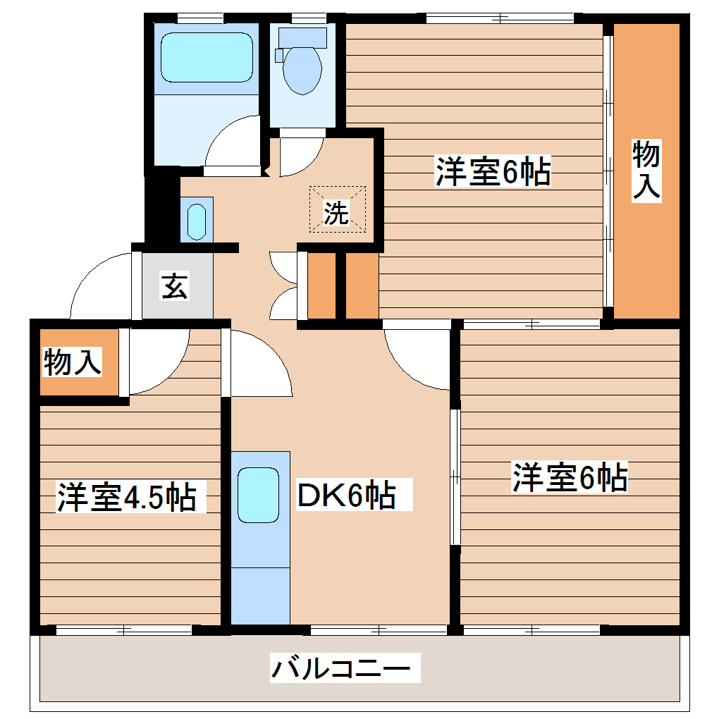 アシスト仙台マンションAの間取り