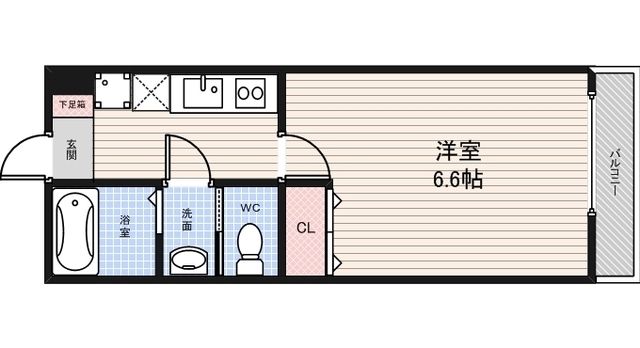 堺市堺区桜之町西のアパートの間取り