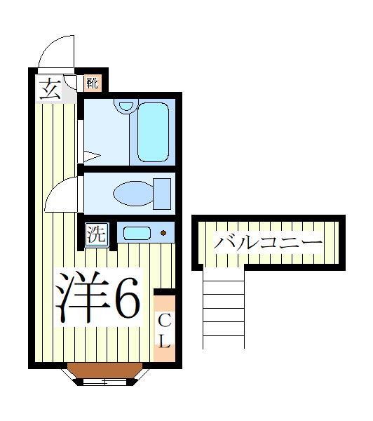 我孫子市柴崎台のアパートの間取り