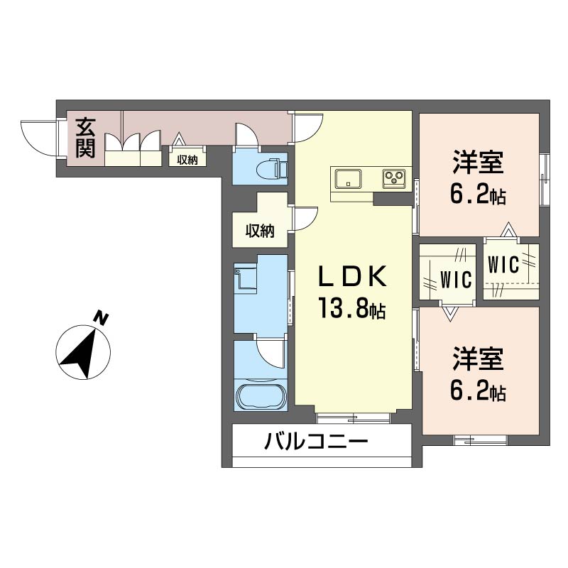 コーシェリの間取り