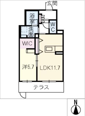 シャーメゾンステージ津駅前の間取り