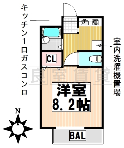 フォルサ茶屋ヶ坂の間取り