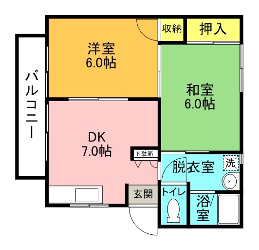 ホビーハイツ2の間取り