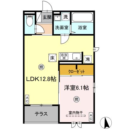 Ｄ－ＲＯＯＭ小田原５丁目の間取り