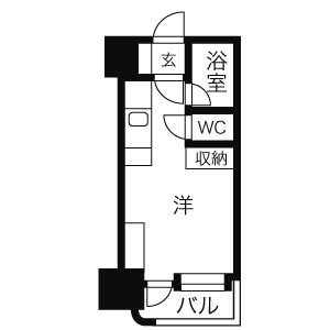 札幌市中央区南八条西のマンションの間取り